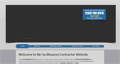 Desktop Screenshot of ne-samasonry.com